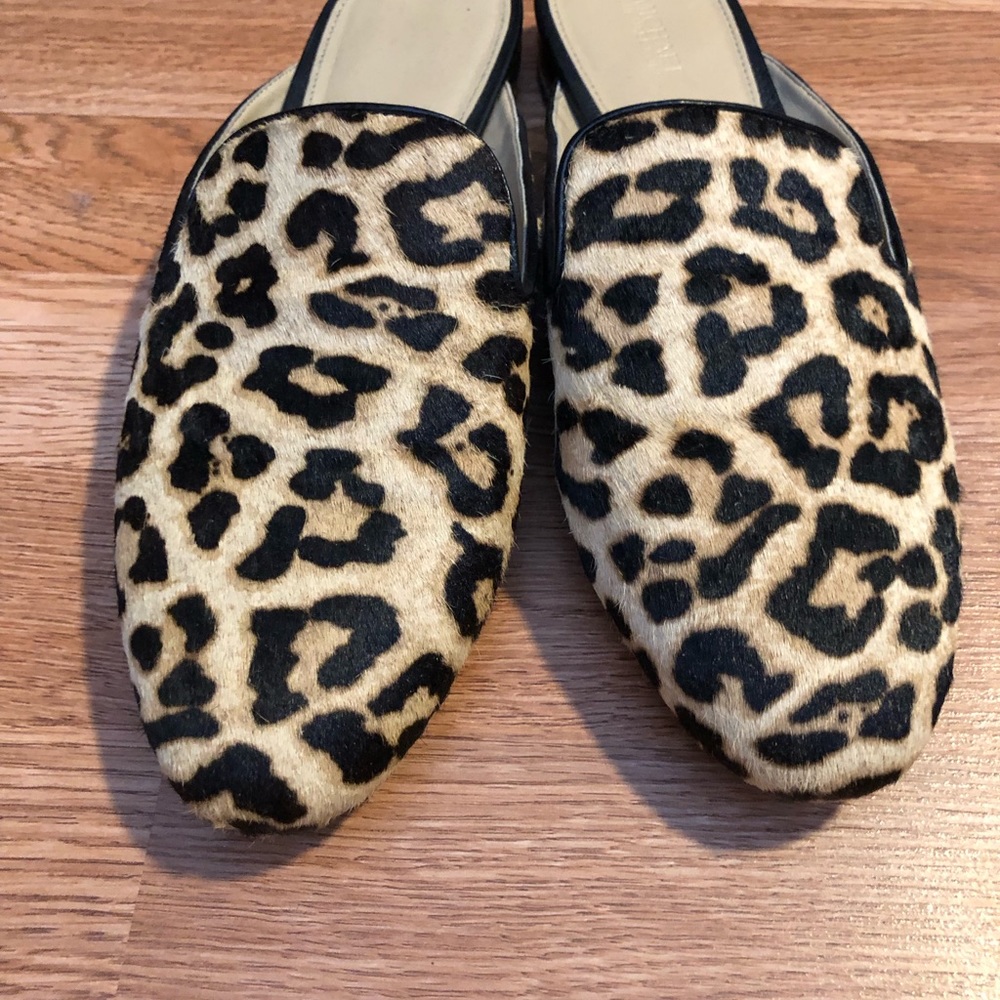 Michael Kors leopard print leather slip on shoes - Picture 3 of 5